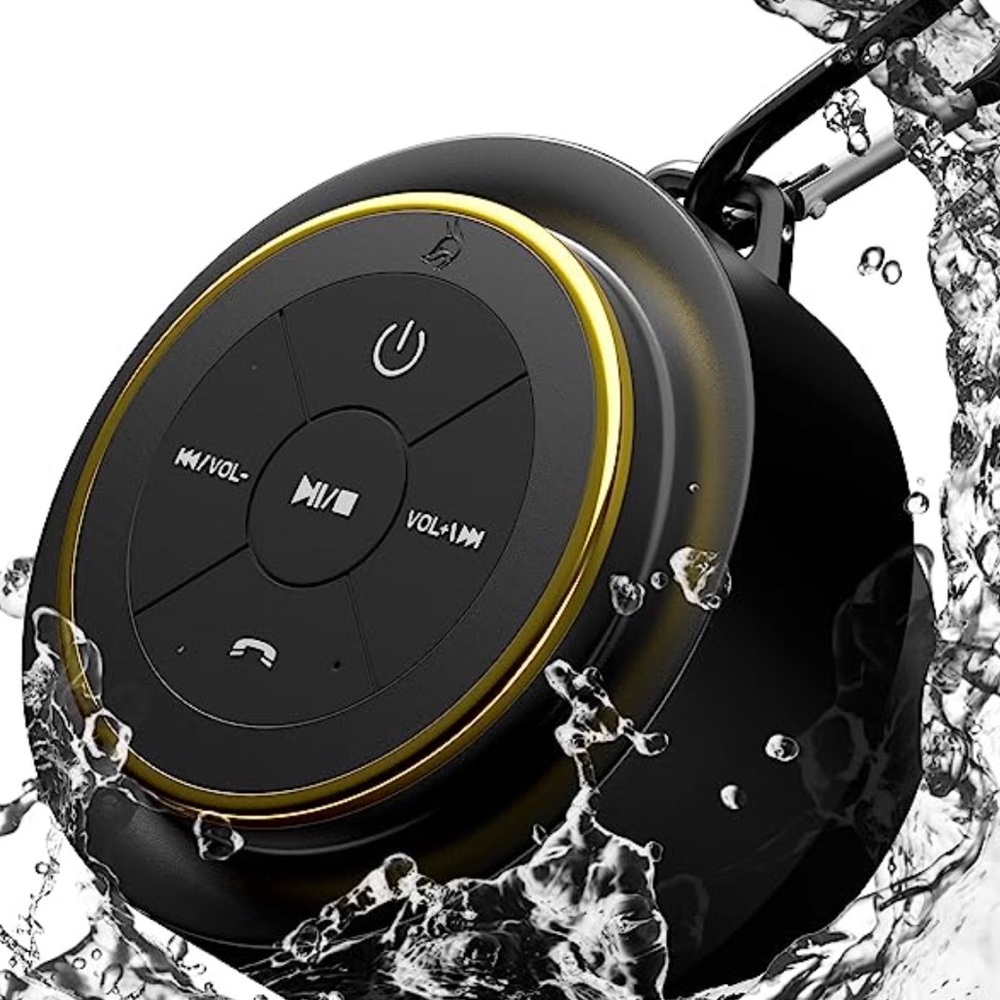 iFox Portable Bluetooth Shower Speaker, IPX7 Waterproof Outdoor Wireless NEW